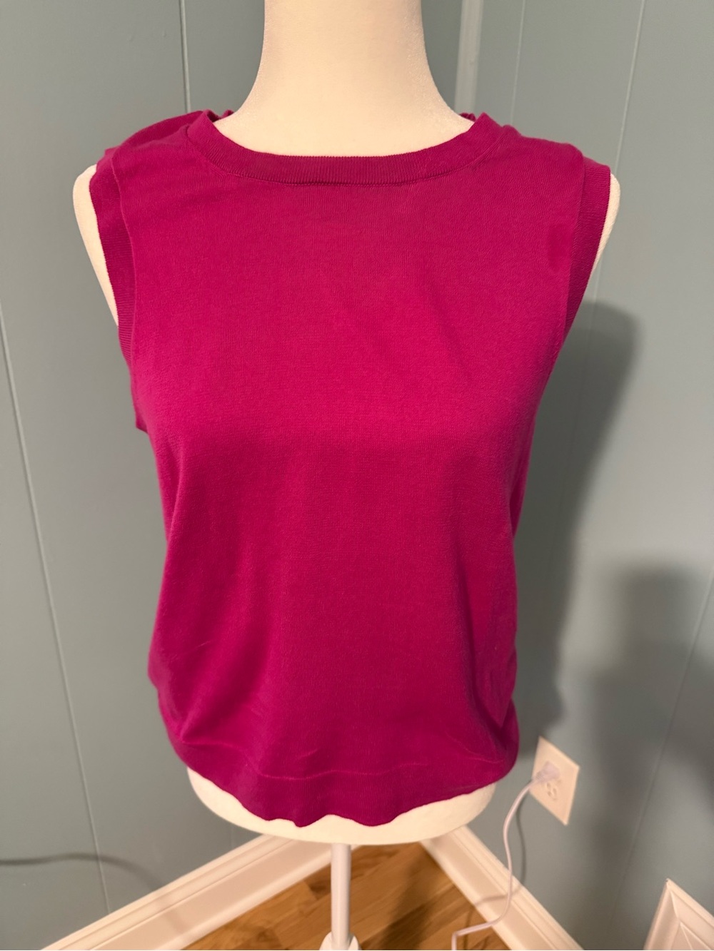 J. Crew Magenta Sleeveless Knit Tank